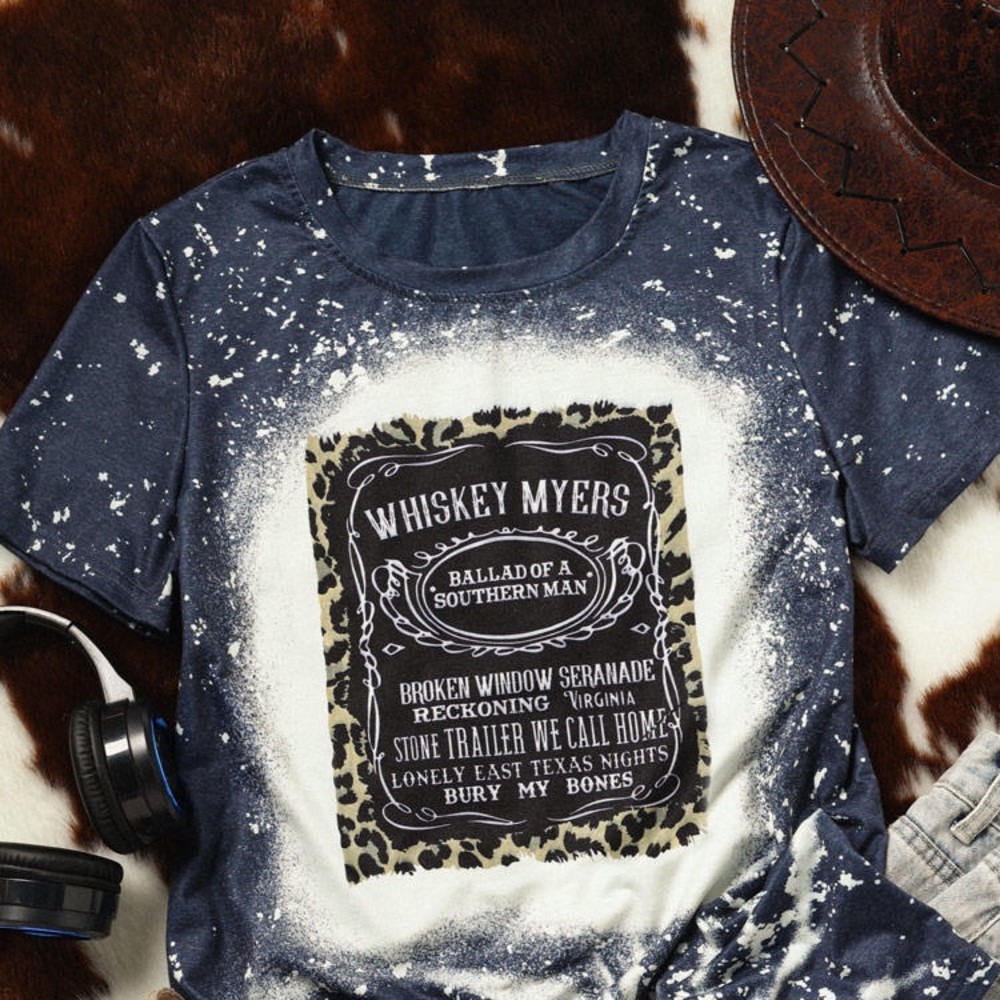Whiskey Myers bleached shirt